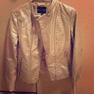Express Metallic Utility Jacket